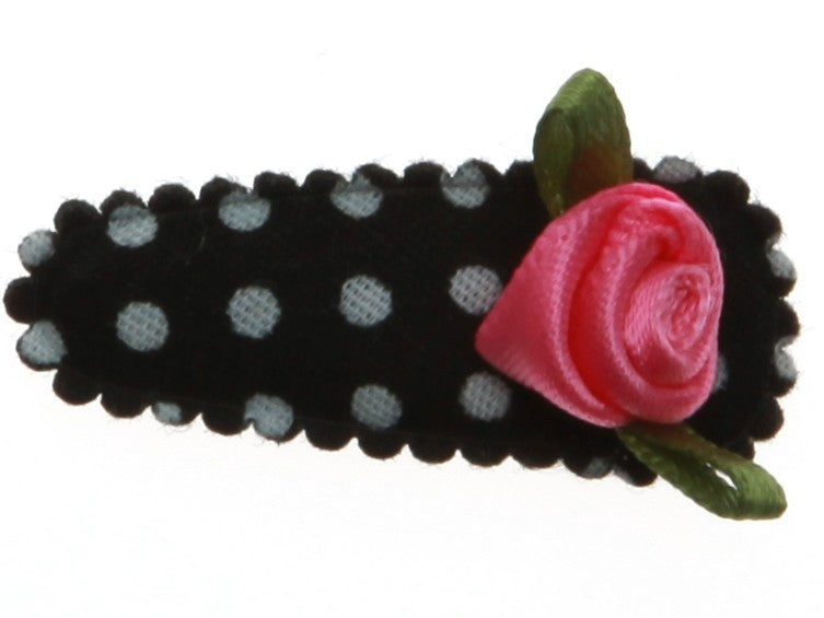 Louka Borstvoedingslintje roosje zwart met witte stip