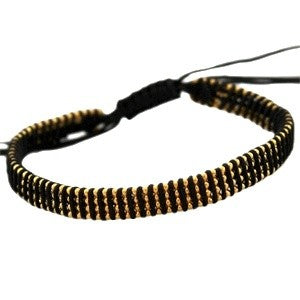 Trendy armbandje 4 line ball chain zwart